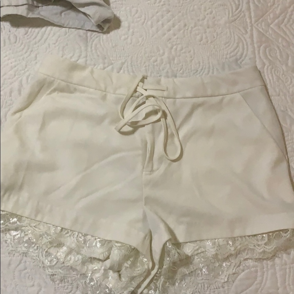 White dress shorts